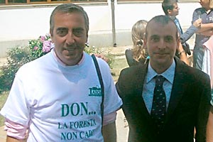 Ramia Osvaldo Ristuccia with the Honourable Gasparri