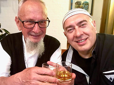 Father Fulgenzio with Swami Roberto